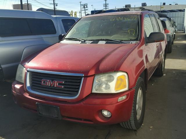 1GKDT13S632208263 - 2003 GMC ENVOY RED photo 2