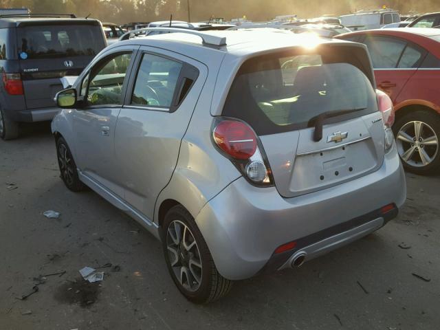 KL8CF6S9XEC421006 - 2014 CHEVROLET SPARK 2LT SILVER photo 3