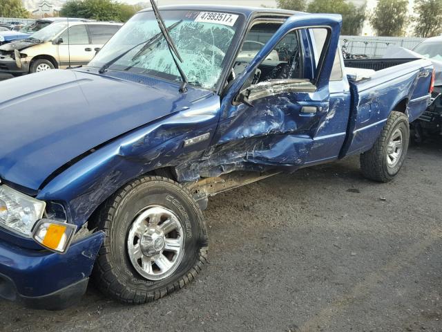 1FTYR15E38PB04620 - 2008 FORD RANGER SUP BLUE photo 10