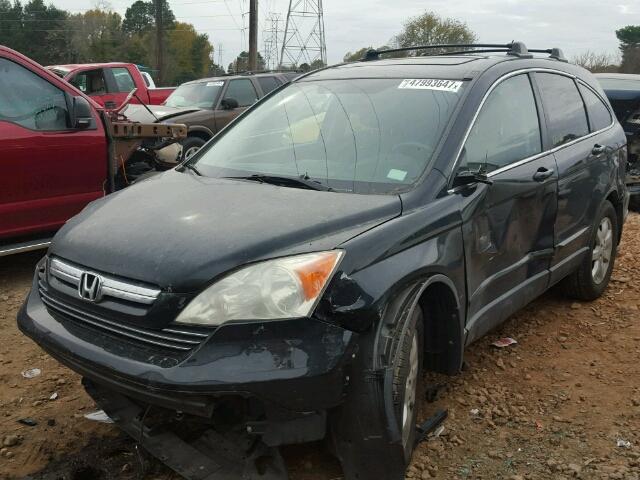 5J6RE38729L026715 - 2009 HONDA CR-V EXL BLACK photo 2