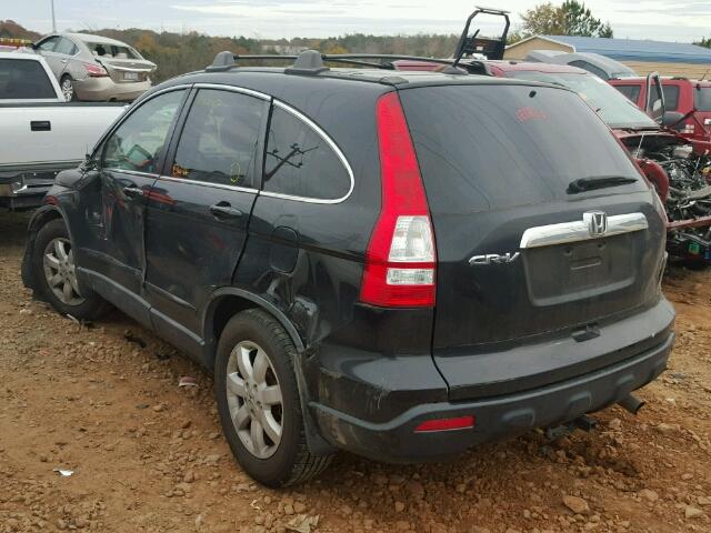 5J6RE38729L026715 - 2009 HONDA CR-V EXL BLACK photo 3