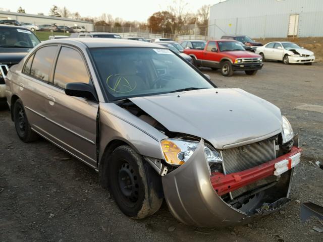 2HGES16522H563270 - 2002 HONDA CIVIC LX BEIGE photo 1