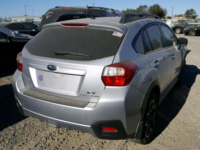 JF2GPAVC3E8289632 - 2014 SUBARU XV CROSSTR SILVER photo 4