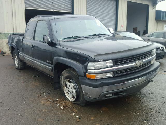 1GCEK19T7YE129497 - 2000 CHEVROLET SILVERADO BLACK photo 1