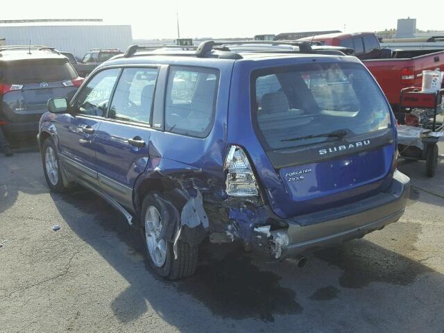 JF1SG65653G771088 - 2003 SUBARU FORESTER 2 BLUE photo 3