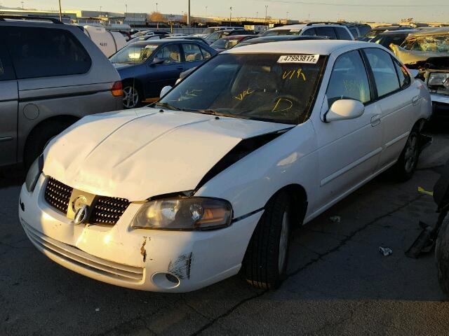 3N1CB51D55L464095 - 2005 NISSAN SENTRA 1.8 WHITE photo 2