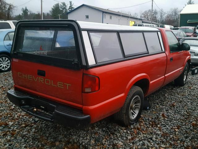 1GCCS1449YK130952 - 2000 CHEVROLET S TRUCK S1 RED photo 4