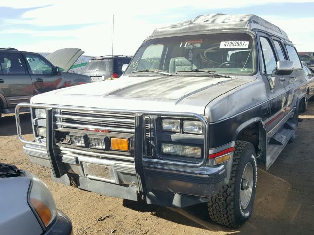 1GDEV16K2LF516170 - 1990 GMC SUBURBAN V BLACK photo 2