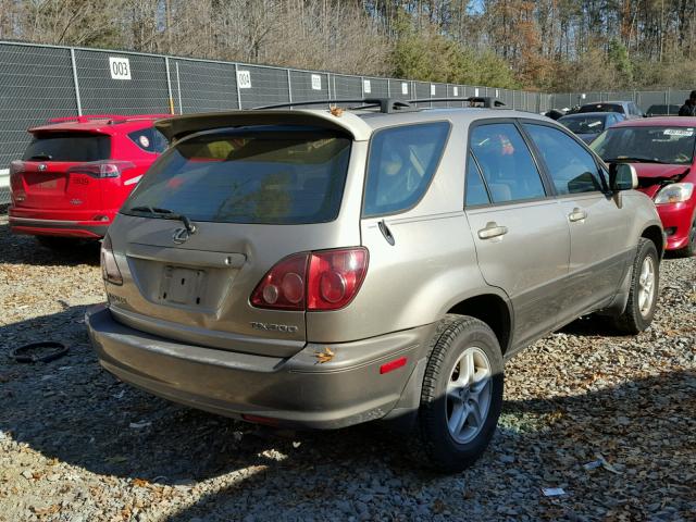 JT6HF10U9Y0145776 - 2000 LEXUS RX 300 GOLD photo 4