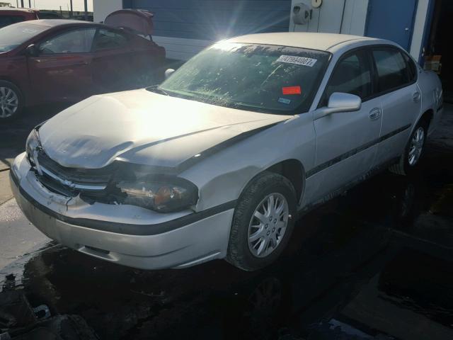 2G1WF52EX39448036 - 2003 CHEVROLET IMPALA SILVER photo 2