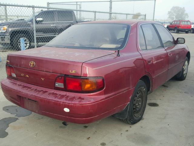 4T1SK12E3SU532075 - 1995 TOYOTA CAMRY LE RED photo 4