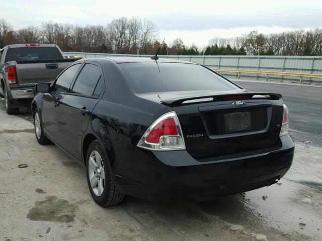 3FAHP07Z98R210018 - 2008 FORD FUSION SE BLACK photo 3