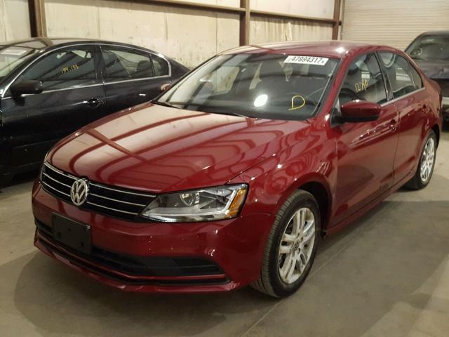 3VW2B7AJ9HM314030 - 2017 VOLKSWAGEN JETTA S RED photo 2