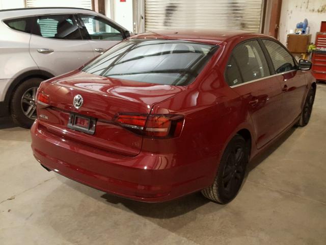3VW2B7AJ9HM314030 - 2017 VOLKSWAGEN JETTA S 红色 照片 4