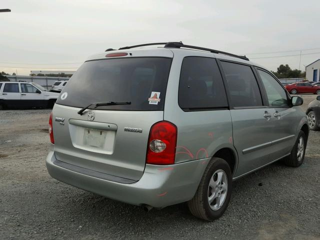 JM3LW28J020326735 - 2002 MAZDA MPV WAGON SILVER photo 4