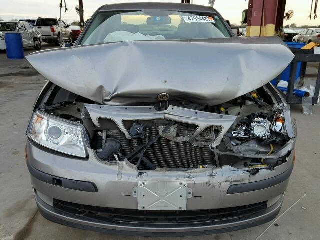 YS3FB49S931043839 - 2003 SAAB 9-3 LINEAR GRAY photo 9