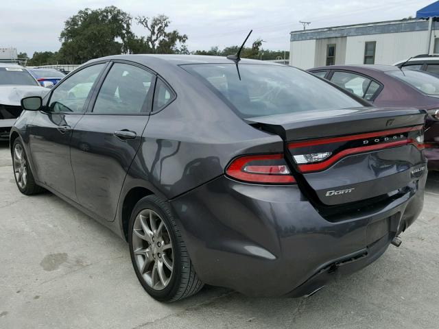 1C3CDFBB1FD237413 - 2015 DODGE DART SXT GRAY photo 3