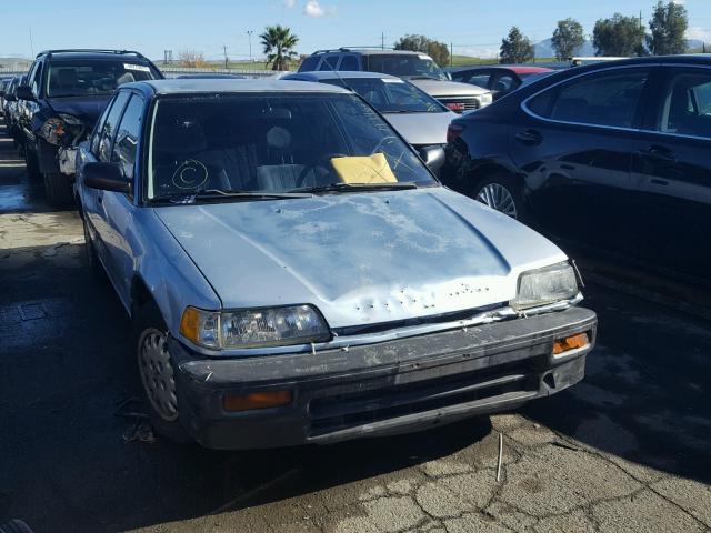 1HGED3647KA027636 - 1989 HONDA CIVIC DX BLUE photo 1