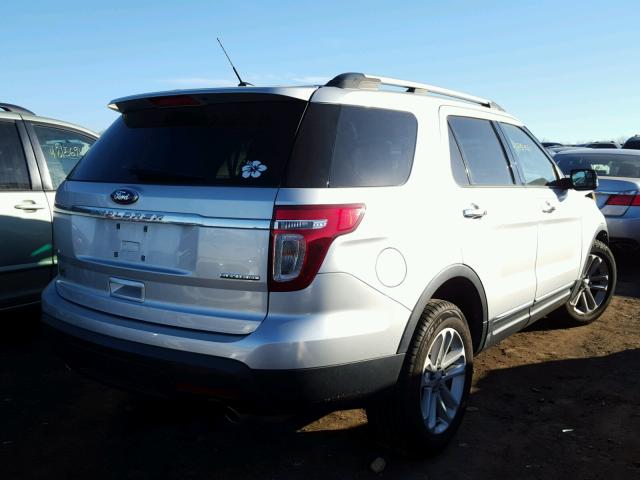 1FM5K7D89DGB51744 - 2013 FORD EXPLORER X SILVER photo 4