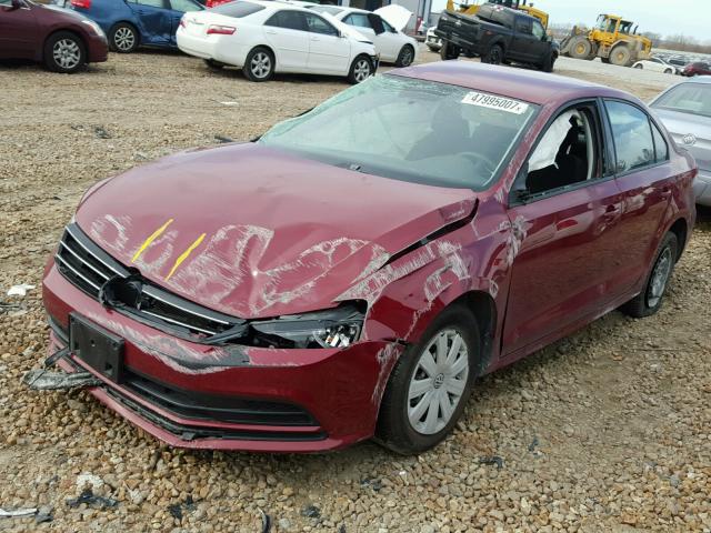 3VW267AJ9GM266225 - 2016 VOLKSWAGEN JETTA S RED photo 2