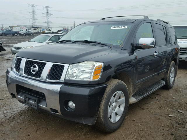 5N1AA08B34N717875 - 2004 NISSAN ARMADA SE BLACK photo 2