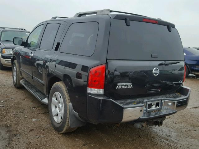 5N1AA08B34N717875 - 2004 NISSAN ARMADA SE BLACK photo 3