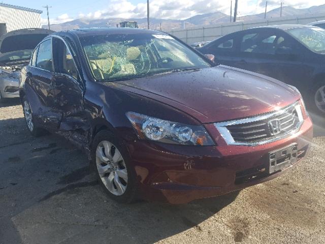 1HGCP2F8XAA056218 - 2010 HONDA ACCORD EXL BURGUNDY photo 1