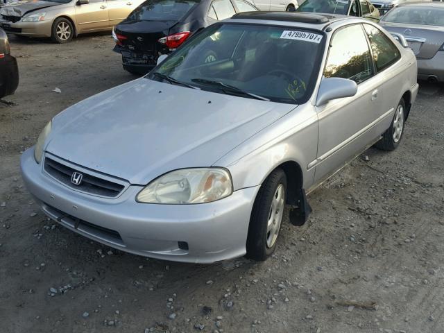 1HGEJ824XXL097378 - 1999 HONDA CIVIC EX SILVER photo 2