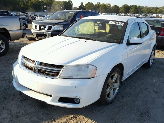 1C3CDZCB2DN591223 - 2013 DODGE AVENGER SX WHITE photo 2