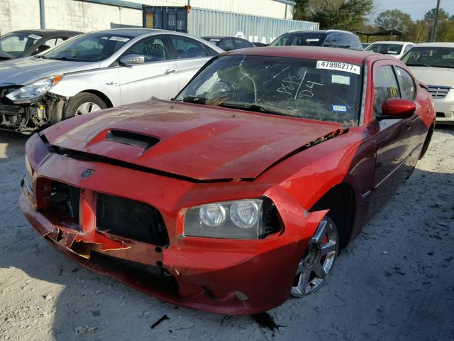 2B3LA73W26H513002 - 2006 DODGE CHARGER SR RED photo 2