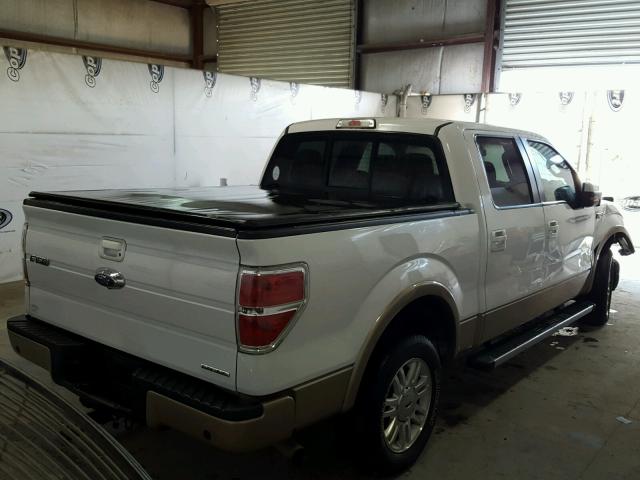 1FTFW1CF1DFB79716 - 2013 FORD F150 SUPER WHITE photo 4