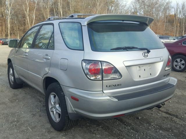 JTJHF10UX10213885 - 2001 LEXUS RX 300 SILVER photo 3