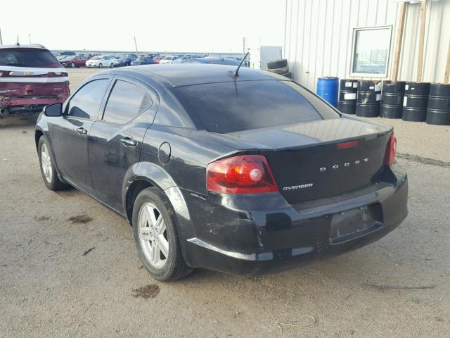 1B3BD1FB8BN544023 - 2011 DODGE AVENGER MA BLACK photo 3