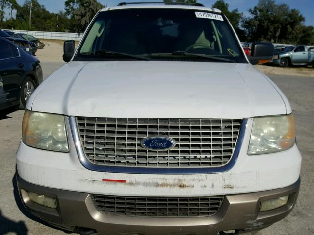 1FMPU18L74LA74698 - 2004 FORD EXPEDITION WHITE photo 9