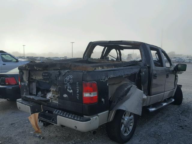 1FTPW14V87FB12349 - 2007 FORD F150 SUPER BLACK photo 4