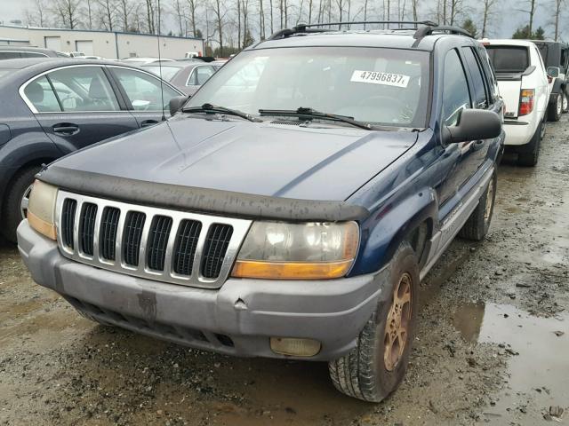 1J4GW58S5XC787613 - 1999 JEEP GRAND CHER BLUE photo 2