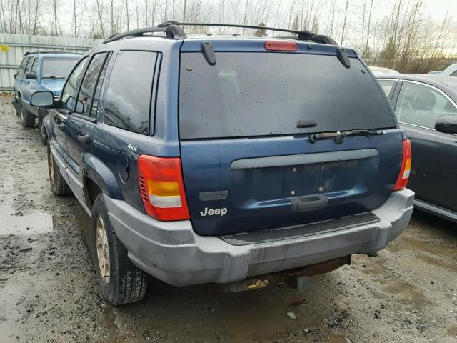 1J4GW58S5XC787613 - 1999 JEEP GRAND CHER BLUE photo 3