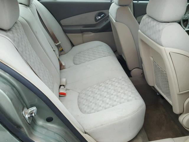 1G1ZT54815F137070 - 2005 CHEVROLET MALIBU LS მწვანე ფოტო 6