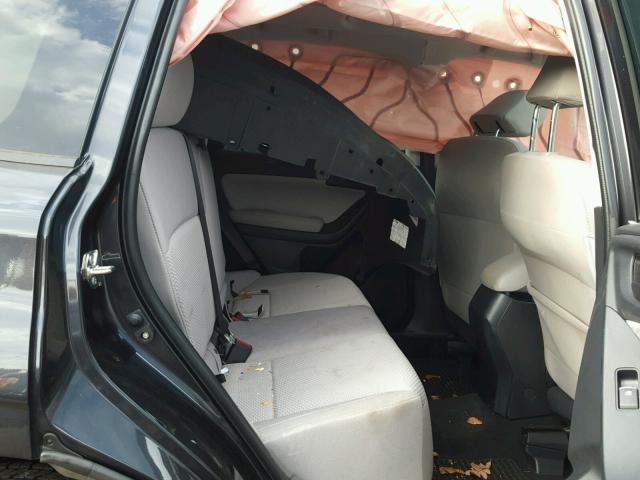 JF2SJAEC4JH409055 - 2018 SUBARU FORESTER 2 BLACK photo 6