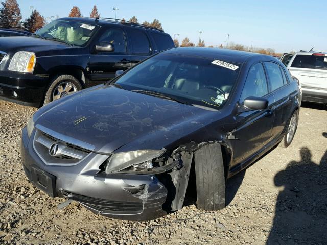 19UUA66216A057936 - 2006 ACURA 3.2TL GRAY photo 2