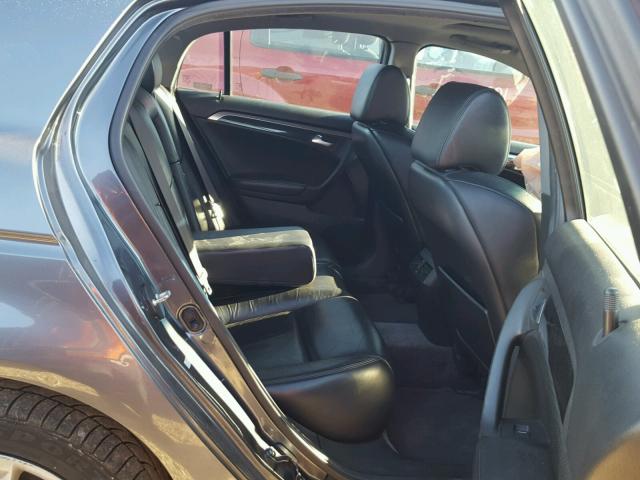 19UUA66216A057936 - 2006 ACURA 3.2TL GRAY photo 6