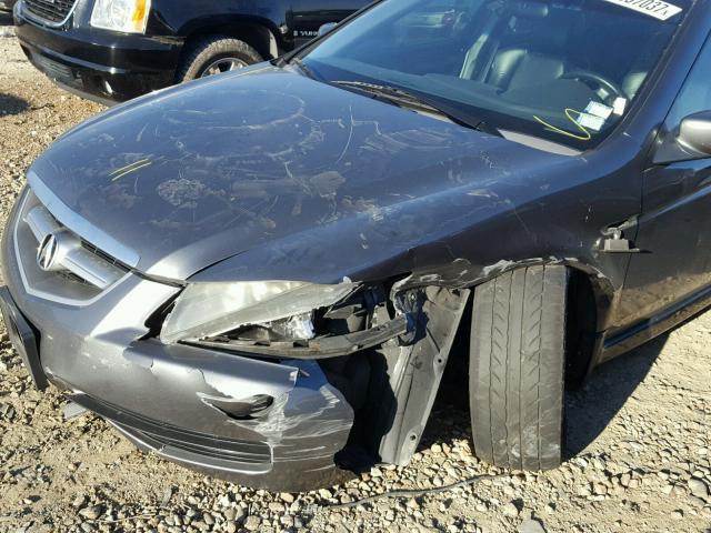 19UUA66216A057936 - 2006 ACURA 3.2TL GRAY photo 9