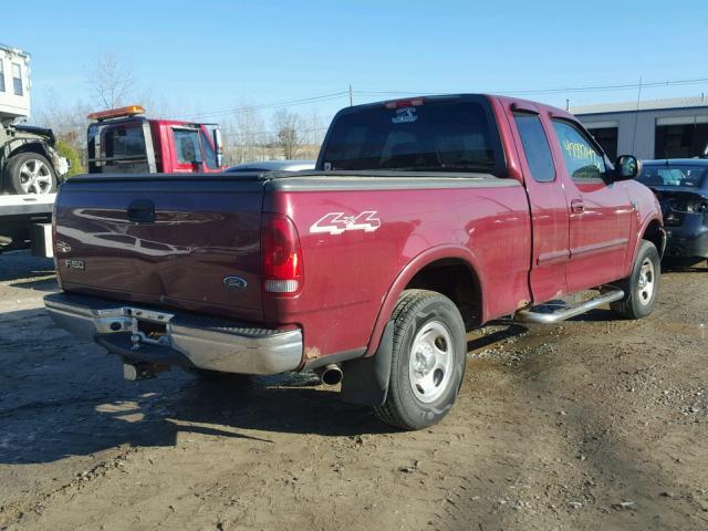 1FTRX18L53NA11218 - 2003 FORD F150 MAROON photo 4