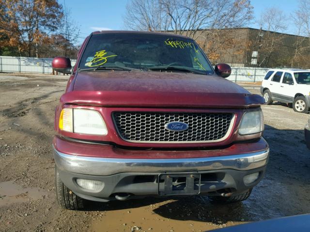 1FTRX18L53NA11218 - 2003 FORD F150 MAROON photo 9