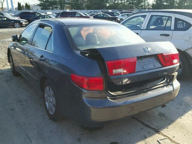 1HGCM55435A041574 - 2005 HONDA ACCORD LX GRAY photo 3