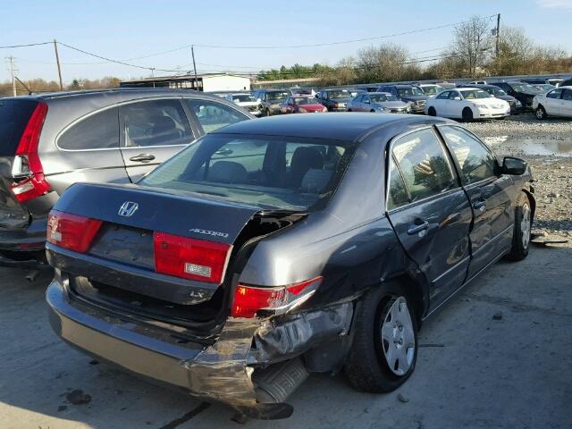 1HGCM55435A041574 - 2005 HONDA ACCORD LX GRAY photo 4