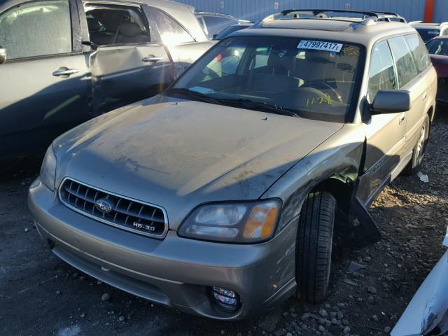 4S3BH806547637399 - 2004 SUBARU LEGACY OUT GOLD photo 2