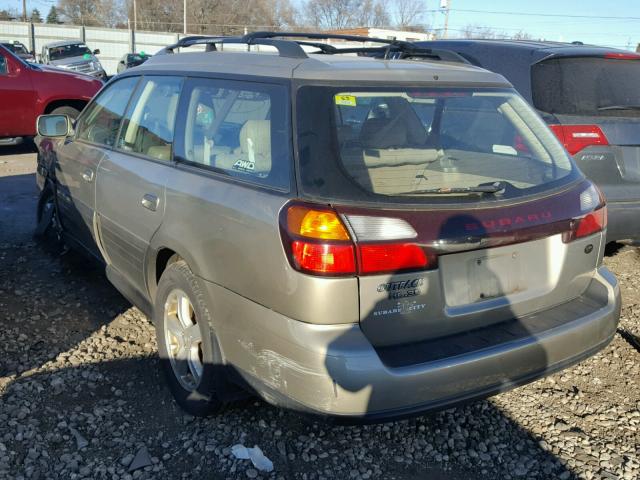 4S3BH806547637399 - 2004 SUBARU LEGACY OUT GOLD photo 3