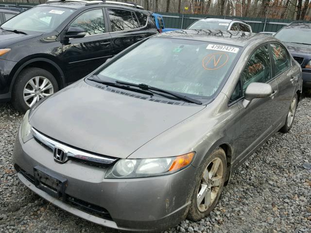 2HGFA16978H321335 - 2008 HONDA CIVIC EXL GRAY photo 2