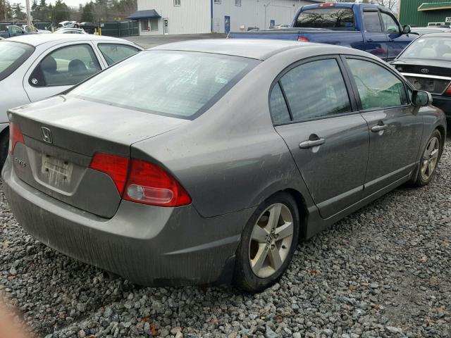 2HGFA16978H321335 - 2008 HONDA CIVIC EXL GRAY photo 4
